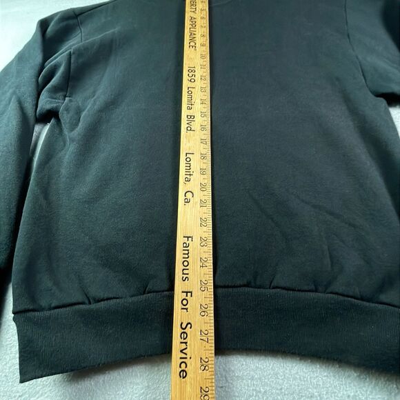 Vintage Jerzees Sweater Black Sweatshirt Blank 50/50 Blend USA Men's XL NOS - Picture 5 of 8